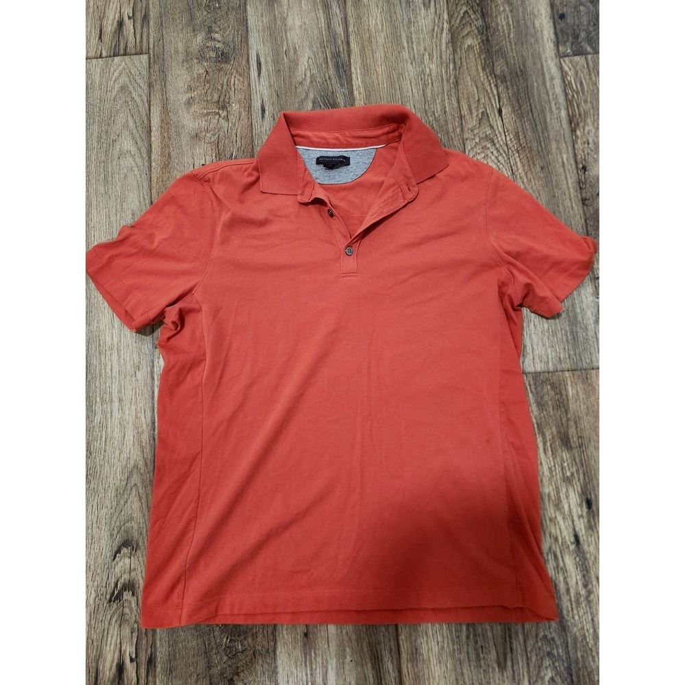 Banana Republic Polo Shirt Mens Extra Large Orange Golf Short Sleeve soft XL